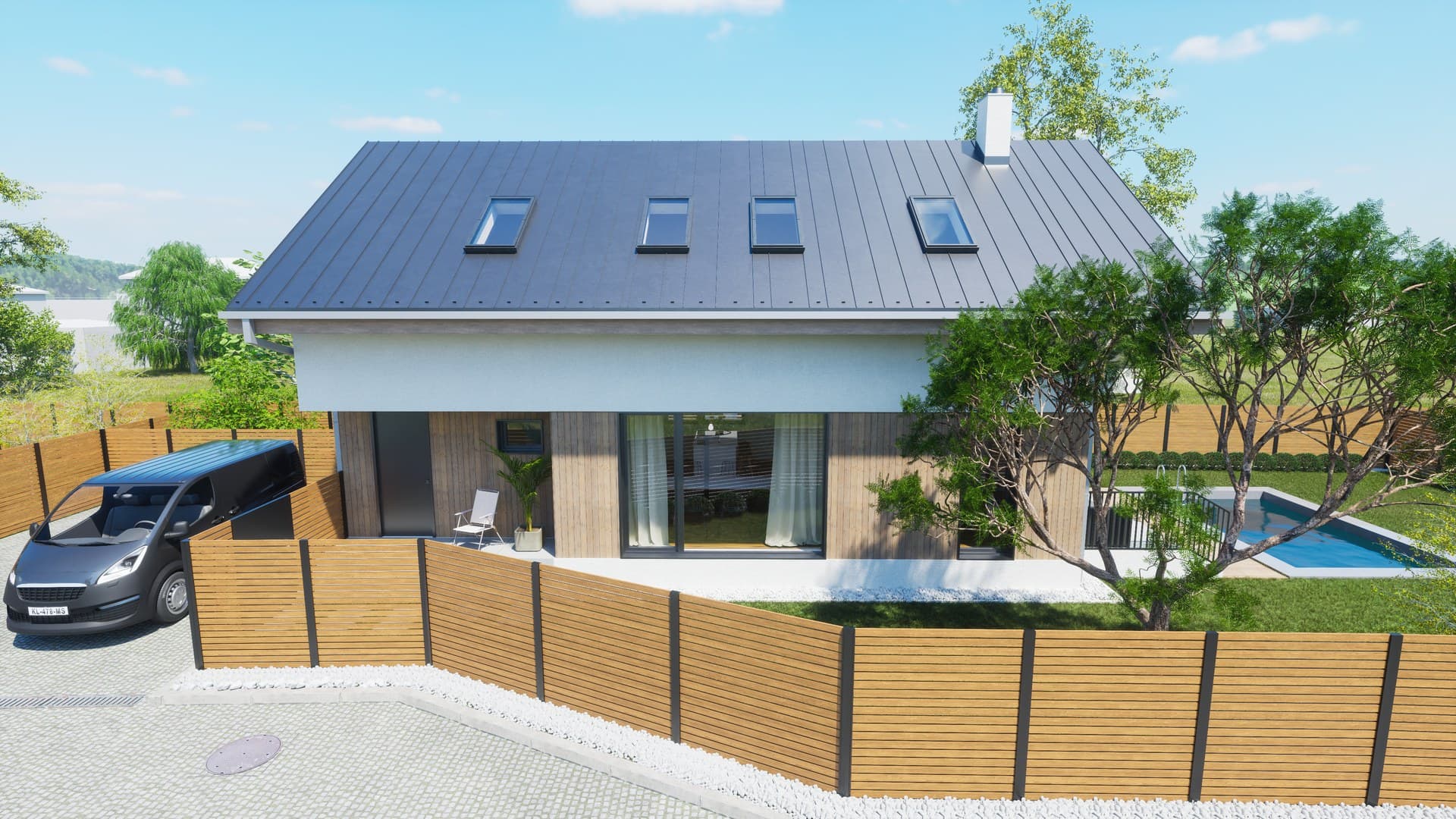 IBV Vajkovce — Vizualizácie rodinných domov 2