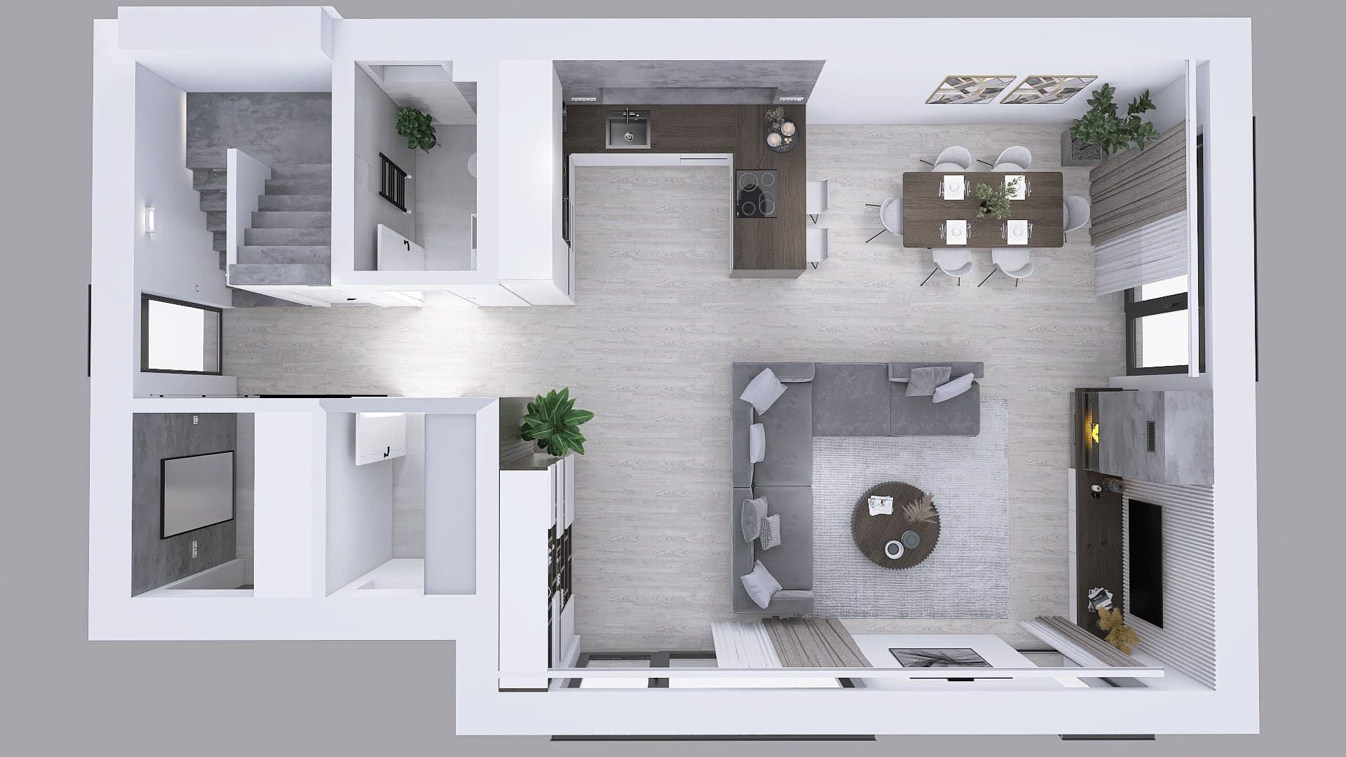 IBV Vajkovce — 3D pôdorysy 1